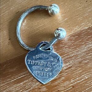Tiffany & Co. Silver Heart Key Ring